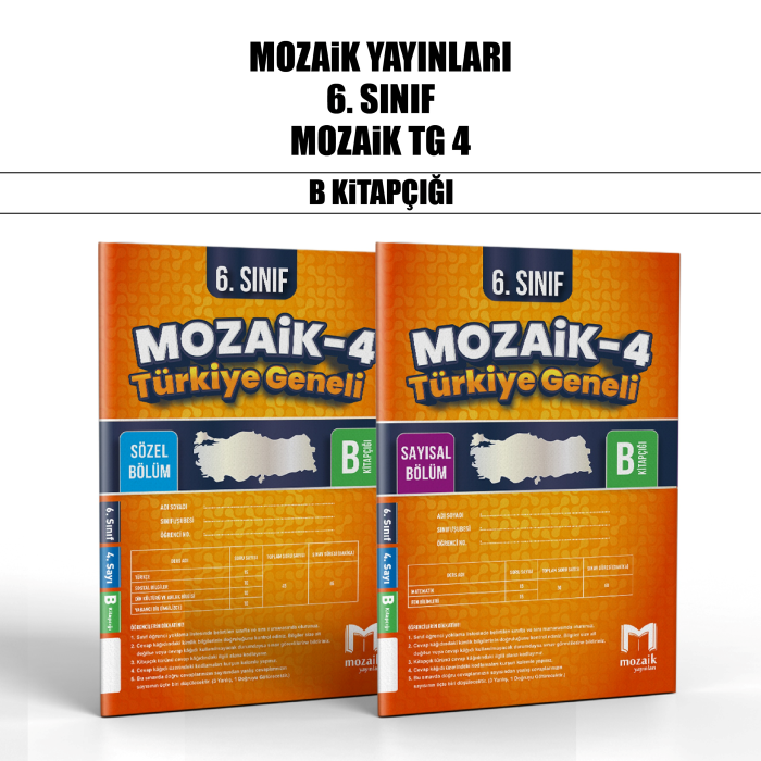 MOZAİK 06.SINIF TÜRKİYE GENELİ SAY/SÖZ 4-B -25-26